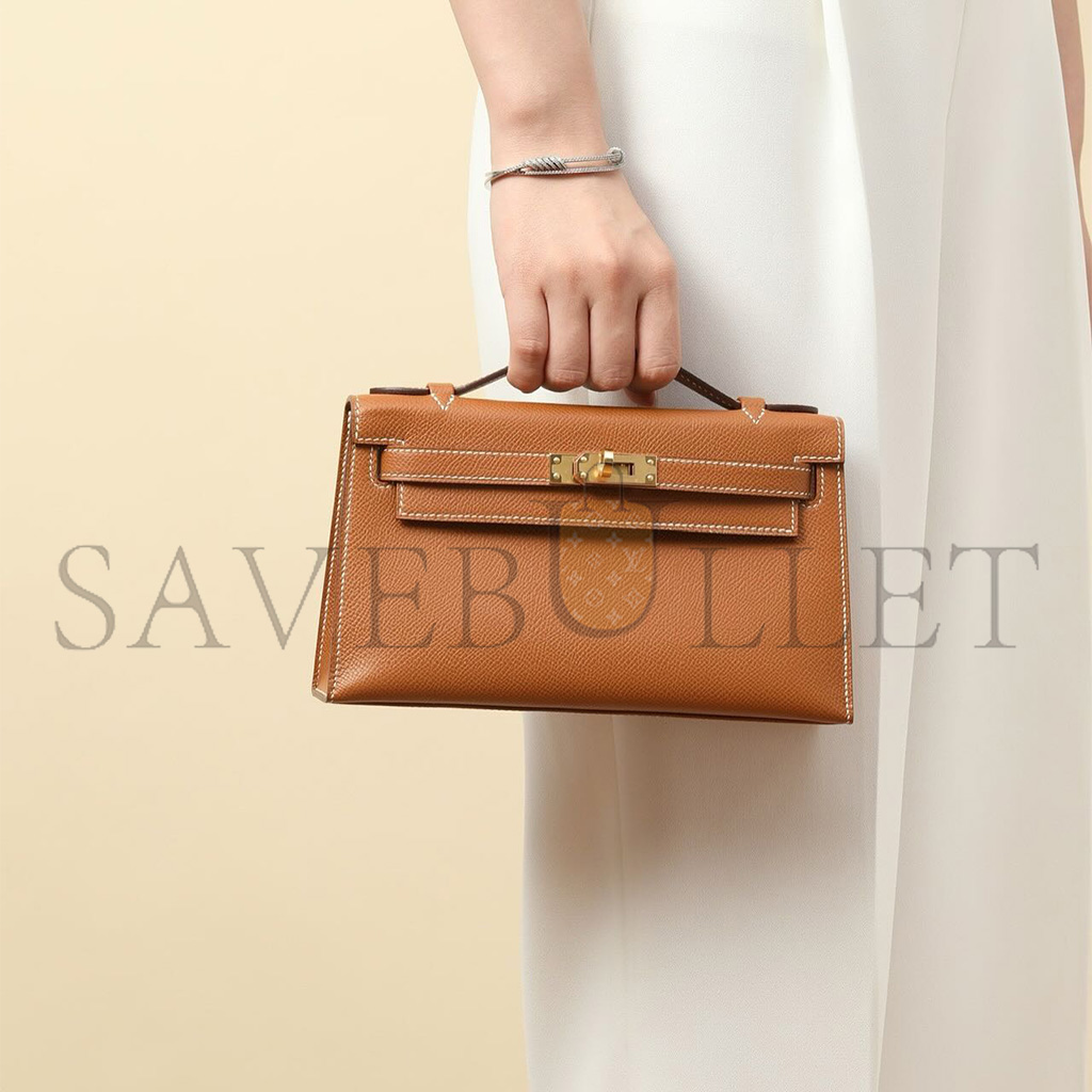 HERMES MINI KELLY BAG, EPSOM 22 (22*14*7cm)